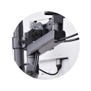 Picture of StarTech.com Triple Monitor Desk Mount For Up To Three 27in Screens, VESA 75x75/100x100, Tool-Less Arm Adjustments, C-Clamp/Grommet Mount, Spring-Assisted Arms
