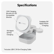 Image de Targus HJ3320WHGL chargeur d'appareils mobiles Écouteurs, Smartphone, Smartwatch Blanc USB Recharge sans fil Charge rapide Intérieure