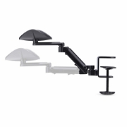 Image de StarTech.com Repose Bras Articulé Ergonomique pour Bureau, Support Ergonomique Réglable pour Bras/Coude, Rotation à 360 Degrés, Repose-Bras/Appui-Bras avec Installation par Serrage sans Perçage, Noir