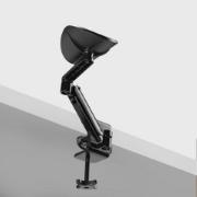 Image de StarTech.com Repose Bras Articulé Ergonomique pour Bureau, Support Ergonomique Réglable pour Bras/Coude, Rotation à 360 Degrés, Repose-Bras/Appui-Bras avec Installation par Serrage sans Perçage, Noir