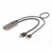 Afbeeldingen van StarTech.com 30cm HDMI naar DisplayPort Adapter Kabel, 8K 60Hz, Actieve HDMI 2.1 naar DP 1.4 Video Converter, HDCP 1.4/2.1/2.2/2.3, DSC 1.2a, USB Bus Powered met Meegeleverde Kabel