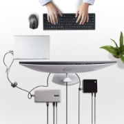 Afbeeldingen van StarTech.com Kabelslot Kit voor Laptop/Desktop & Randapparatuur, Anti-diefstal Beveiligingsslot, K-Slot, 3m Stalen Kabel, 3 Apparaten, Herinstelbare 4-cijfer combinatieslot