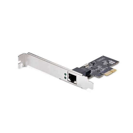 Picture of StarTech.com 1-Port 2.5Gbps NBASE-T PCIe Network Card, Intel® I225-V, Single-Port Computer Network Card, Ethernet MultiGigabit NIC, PCI Express Server LAN Card