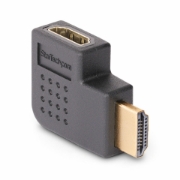 Image de StarTech.com Adaptateur HDMI 2.0 à Angle Droit, Mâle vers Femelle, Économiseur de Port HDMI Horizontal à 90 Degrés, 4K 60Hz, Extension Coudé pour HDMI à Haut Débit, Raccord HDMI 2.0 en Angle Horizontal, M/F