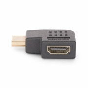 Image de StarTech.com Adaptateur HDMI 2.0 à Angle Droit, Mâle vers Femelle, Économiseur de Port HDMI Horizontal à 90 Degrés, 4K 60Hz, Extension Coudé pour HDMI à Haut Débit, Raccord HDMI 2.0 en Angle Horizontal, M/F