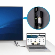 Image de StarTech.com Adaptateur HDMI 2.0 à Angle Droit, Mâle vers Femelle, Économiseur de Port HDMI Horizontal à 90 Degrés, 4K 60Hz, Extension Coudé pour HDMI à Haut Débit, Raccord HDMI 2.0 en Angle Horizontal, M/F