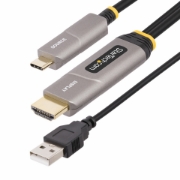 Image de StarTech.com Câble USB-C vers HDMI 2.0 Optique Actif (AOC) de 15,2m, 4K 60Hz, Classé CL3, Câble Optique Actif, Câble Adaptateur USB Type-C vers HDMI Unidirectionnel