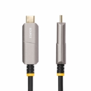 Image de StarTech.com Câble USB-C vers HDMI 2.0 Optique Actif (AOC) de 15,2m, 4K 60Hz, Classé CL3, Câble Optique Actif, Câble Adaptateur USB Type-C vers HDMI Unidirectionnel