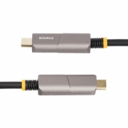 Image de StarTech.com Câble USB-C vers HDMI 2.0 Optique Actif (AOC) de 15,2m, 4K 60Hz, Classé CL3, Câble Optique Actif, Câble Adaptateur USB Type-C vers HDMI Unidirectionnel
