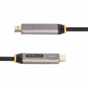 Image de StarTech.com Câble USB-C vers HDMI 2.0 Optique Actif (AOC) de 15,2m, 4K 60Hz, Classé CL3, Câble Optique Actif, Câble Adaptateur USB Type-C vers HDMI Unidirectionnel