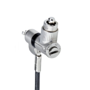 Picture of StarTech.com 3-in-1 Universal Laptop Lock 6.6ft (2m), Master Keyed Locking Cable, Computer Security, Compatible w/Noble Wedge®/Nano/K-Slot; Anti-Theft Cut-Resistant Cable