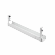 Afbeeldingen van StarTech.com Kabelgoot voor onder Bureau, Verstelbare Kabel Organizer, Installatie via Klemsysteem zonder Schroeven of Boren, Opbergbox Stekkerdoos, Wit