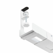 Afbeeldingen van StarTech.com Kabelgoot voor onder Bureau, Verstelbare Kabel Organizer, Installatie via Klemsysteem zonder Schroeven of Boren, Opbergbox Stekkerdoos, Wit