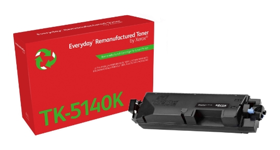 Afbeeldingen van Everyday™ Zwart Remanufactured Toner van Xerox compatible met Kyocera (TK-5140K), Standaard capaciteit