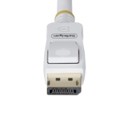 Image de StarTech.com Câble DisplayPort 1.2 de 1,8m Blanc Certifié VESA, 4K 60Hz, 21.6Gbps, Connecteurs DP Verrouillables, Câble DisplayPort DP 1.2, Câble de Moniteur DP, M/M