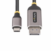 Afbeeldingen van StarTech.com 3m USB-C naar DisplayPort Adapter Kabel, 8K 60Hz, 4K 144Hz, HDR10, USB Type-C naar DP 1.4 Video Converter Kabel, USB4/Thunderbolt 3/4 Compatibel