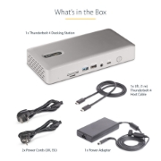 Afbeeldingen van StarTech.com Thunderbolt 4 Multi-Monitor Docking Station, Quad/Triple/Dual Display Dock, 2x HDMI/2x DisplayPort, 7x USB Hub, 2.5Gb Ethernet, 98W Power Delivery