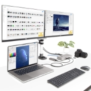 Afbeeldingen van StarTech.com Thunderbolt 4 Multi-Monitor Docking Station, Quad/Triple/Dual Display Dock, 2x HDMI/2x DisplayPort, 7x USB Hub, 2.5Gb Ethernet, 98W Power Delivery