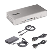 Afbeeldingen van StarTech.com Thunderbolt 4 Multi-Monitor Docking Station, Quad/Triple/Dual Display Dock, 2x HDMI/2x DisplayPort, 7x USB Hub, 2.5Gb Ethernet, 98W Power Delivery
