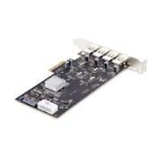 Afbeeldingen van StarTech.com 4-Port USB PCIe Kaart, USB 3.2 5Gbps, PCI Express Uitbreidingskaart met 4x Onafhankelijke USB Controllers, 4x USB-A Poorten, Windows/macOS/Linux