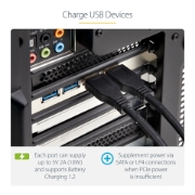 Afbeeldingen van StarTech.com 4-Port USB PCIe Kaart, USB 3.2 5Gbps, PCI Express Uitbreidingskaart met 4x Onafhankelijke USB Controllers, 4x USB-A Poorten, Windows/macOS/Linux