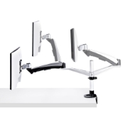 Picture of StarTech.com Monitor Desk Mount For 27in 16:9 or 30in 21:9 Ultrawide Screens, VESA 75x75/100x100, Tool-Less Arm Adjustments, C-Clamp/Grommet, Spring-Assisted Arm