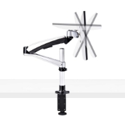 Picture of StarTech.com Monitor Desk Mount For 27in 16:9 or 30in 21:9 Ultrawide Screens, VESA 75x75/100x100, Tool-Less Arm Adjustments, C-Clamp/Grommet, Spring-Assisted Arm