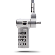 Afbeeldingen van StarTech.com 2m Universeel Laptop Kabelslot, Security Kabel met Vooraf Ingesteld Combinatieslot, Compatibel met Noble Wedge&reg;/Nano/K-Slot, Cijferslot zonder Sleutel, TAA