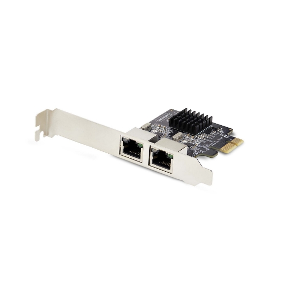 Afbeeldingen van StarTech.com 2-Port Gigabit PCIe Ethernet Adapter Kaart, 1Gbps PCIe Netwerkkaart, 10/100/1000Mbps PCI Express NIC, Dual Realtek RTL8111H, Windows en Linux, TAA