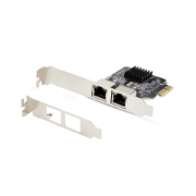 Afbeeldingen van StarTech.com 2-Port Gigabit PCIe Ethernet Adapter Kaart, 1Gbps PCIe Netwerkkaart, 10/100/1000Mbps PCI Express NIC, Dual Realtek RTL8111H, Windows en Linux, TAA