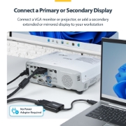 Afbeeldingen van StarTech.com HDMI naar VGA Adapter/Converter, Actieve Video Converter voor Laptop/Desktop, 1920x1080 (1080p), HDMI Bron naar VGA Monitor/Display/Projector