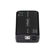 Picture of StarTech.com USB Galvanic Isolator, Up To 6KV, Electrical Noise Isolator, IP40, DIN Rail Mount, Isolated Power Filter, USB 2.0/1.1, 5V/250mA, Plug-and-Play, TAA