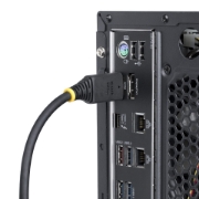 Image de StarTech.com Câble HDMI Haut Débit de 4,5m avec Connecteur à Pince, 4K 60Hz/1440p 144Hz, HDR10/HDCP 2.2/ARC, 18Gbps, UHD HDMI 2.0, Cordon pour TV/Moniteur/Écran, Gaine TPE