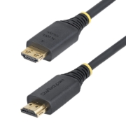 Image de StarTech.com Câble HDMI Haut Débit de 3m avec Connecteur à Pince, 4K 60Hz/1440p 144Hz, HDR10/HDCP 2.2/ARC, 18Gbps, UHD HDMI 2.0, Cordon pour TV/Moniteur/Écran, Gaine TPE