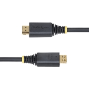 Image de StarTech.com Câble HDMI Haut Débit de 3m avec Connecteur à Pince, 4K 60Hz/1440p 144Hz, HDR10/HDCP 2.2/ARC, 18Gbps, UHD HDMI 2.0, Cordon pour TV/Moniteur/Écran, Gaine TPE