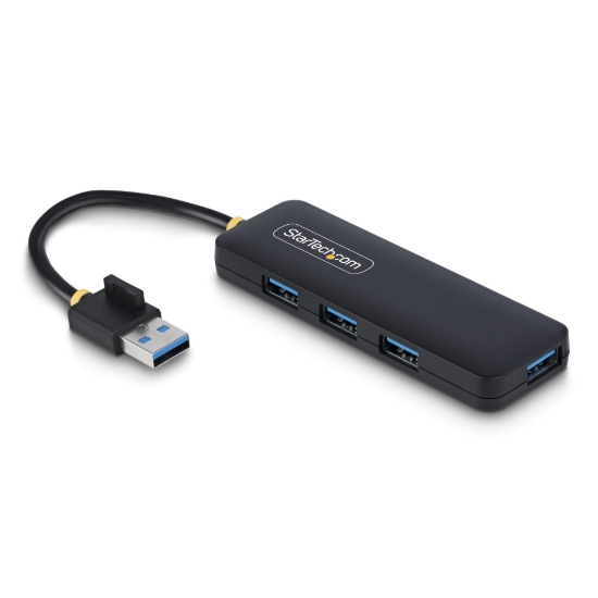 Picture of StarTech.com 4-Port USB-A Hub, 5Gbps, Bus Powered, Small Travel Mini USB Hub, Multi-Port USB 3.0 Splitter, Portable USB Hub, Overcurrent Protection (OCP)