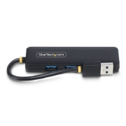 Picture of StarTech.com 4-Port USB-A Hub, 5Gbps, Bus Powered, Small Travel Mini USB Hub, Multi-Port USB 3.0 Splitter, Portable USB Hub, Overcurrent Protection (OCP)