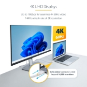 Afbeeldingen van StarTech.com HDMI2-CABLE-4K60-6FW HDMI kabel 1,8 m HDMI Type A (Standaard) Wit