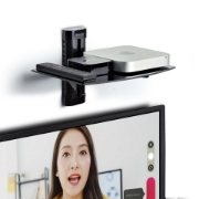 Afbeeldingen van StarTech.com Hangende Wandplank voor Audio/Video Apparatuur, In Hoogte Verstelbaar Schap voor Onder TV, Hangend Wandmeubel, Organiseer uw A/V apparatuur op dit zwart gehard glazen schap