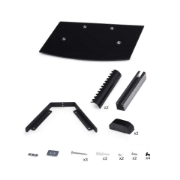 Afbeeldingen van StarTech.com Hangende Wandplank voor Audio/Video Apparatuur, In Hoogte Verstelbaar Schap voor Onder TV, Hangend Wandmeubel, Organiseer uw A/V apparatuur op dit zwart gehard glazen schap