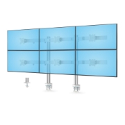 Afbeeldingen van StarTech.com 6-MONITOR-ARM-A flat panel bureau steun 81,3 cm (32") Wit