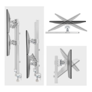 Afbeeldingen van StarTech.com 6-MONITOR-ARM-A flat panel bureau steun 81,3 cm (32") Wit