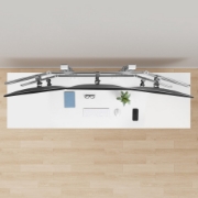 Afbeeldingen van StarTech.com 6-MONITOR-ARM-A flat panel bureau steun 81,3 cm (32") Wit