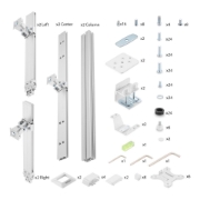 Afbeeldingen van StarTech.com 6-MONITOR-ARM-A flat panel bureau steun 81,3 cm (32") Wit