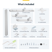 Afbeeldingen van StarTech.com 6-MONITOR-ARM-A flat panel bureau steun 81,3 cm (32") Wit