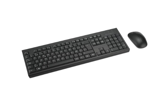 Afbeeldingen van Kensington KM270 EQ toetsenbord Inclusief muis Kantoor RF-draadloos + Bluetooth AZERTY Belgisch Zwart