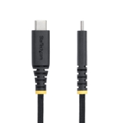 Image de StarTech.com Câble de Charge USB-C de 3m, Verrouillage par Vis Latérale, 240 W (5A) PD EPR, Gaine en Silicone avec Nylon Tressé, Câble de Charge USB 2.0, Certifié USB-IF, Cordon de Charge USB-C Robuste