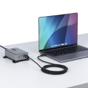 Image de StarTech.com Câble de Charge USB-C de 3m, Verrouillage par Vis Latérale, 240 W (5A) PD EPR, Gaine en Silicone avec Nylon Tressé, Câble de Charge USB 2.0, Certifié USB-IF, Cordon de Charge USB-C Robuste