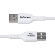 Afbeeldingen van StarTech.com 1m USB-A naar USB-C Laadkabel, USB-A naar USB Type-C Oplaadkabel, Opladen & Synchroniseren, 3A Fast Charge, USB 2.0 Data Transfer Kabel, TPE Mantel, Wit