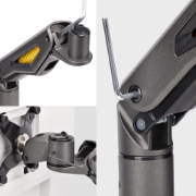 Picture of StarTech.com Desk Mount Monitor Arm, Up To 32" Display, Max 22lb/10kg, VESA 75x75/100x100, C-Clamp, Fully Articulating, Mechanical Spring, TAA-compliant